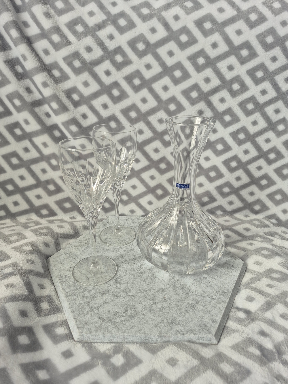 Marquis by Waterford - Clear Crystal Decanter with Wine Glasses